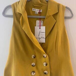 Free People Gold Suit (Vest & Pants)